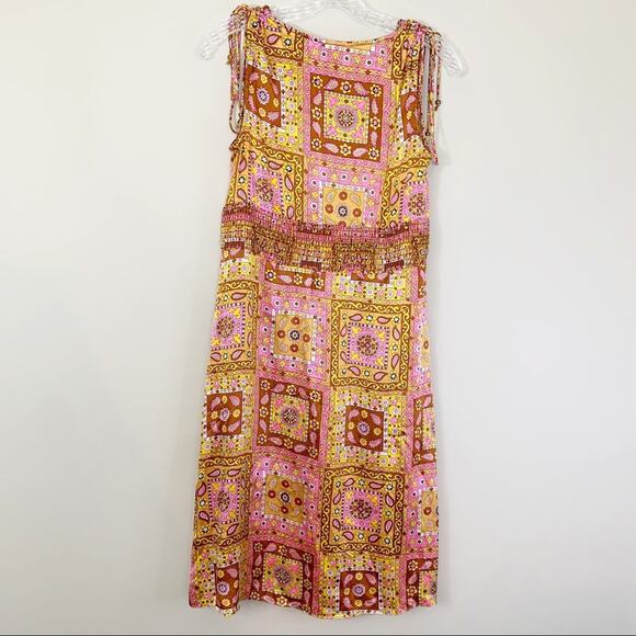 Alice + Trixie Silk 70’s Inspired Paisley Dress - Picture 4 of 6